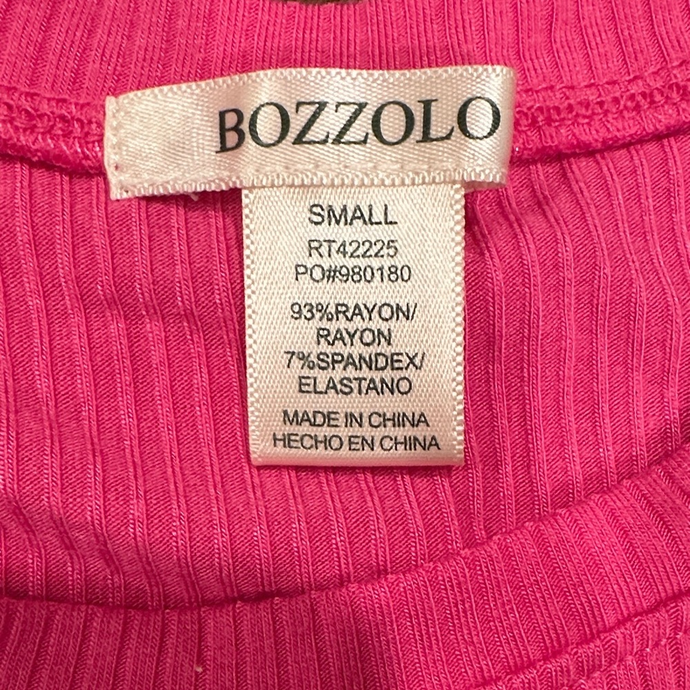 Pink Ribbed Women's Top - Picture 2 of 2